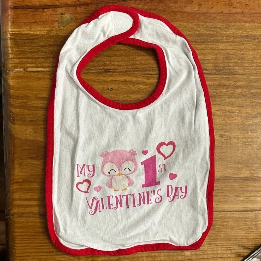 NEW Just Printed My 1st Valentine’s Day Bib